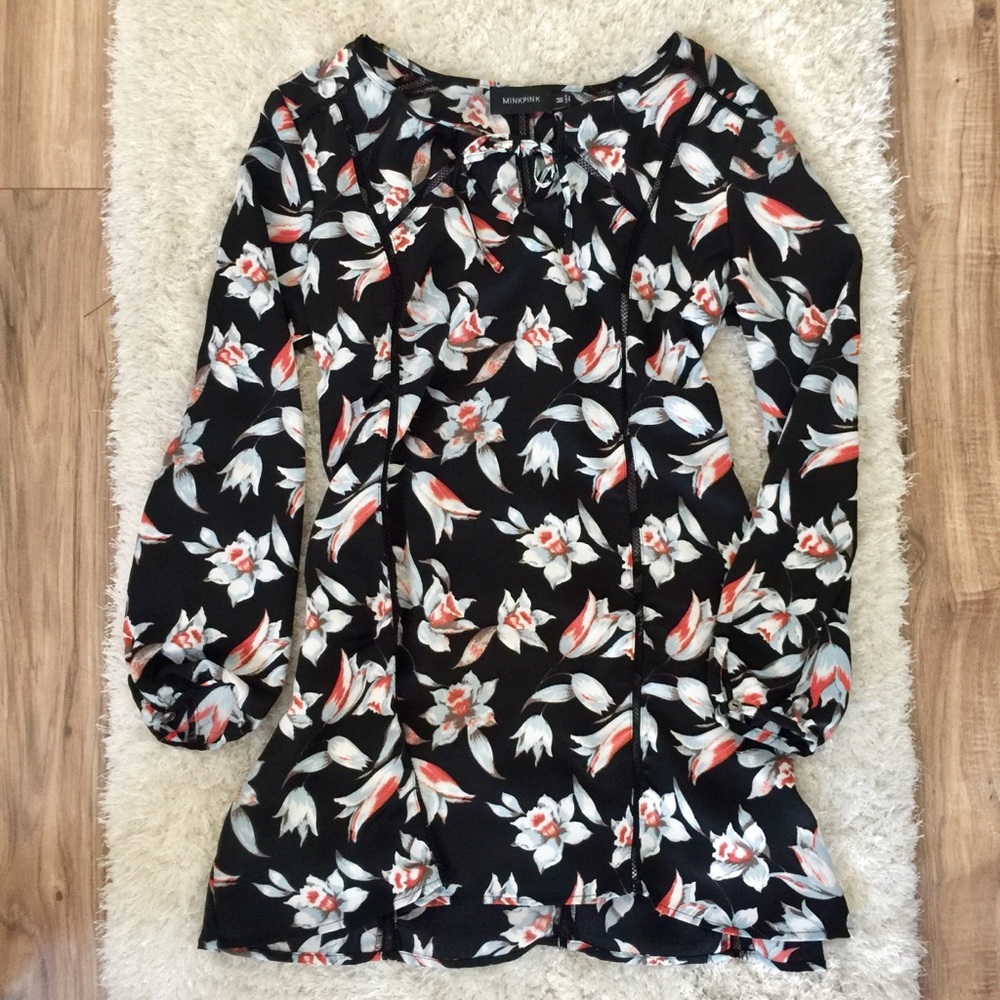 Minkpink Keep Blooming Floral Dress